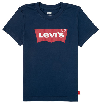 vaatteet Pojat Lyhythihainen t-paita Levi's BATWING TEE Laivastonsininen