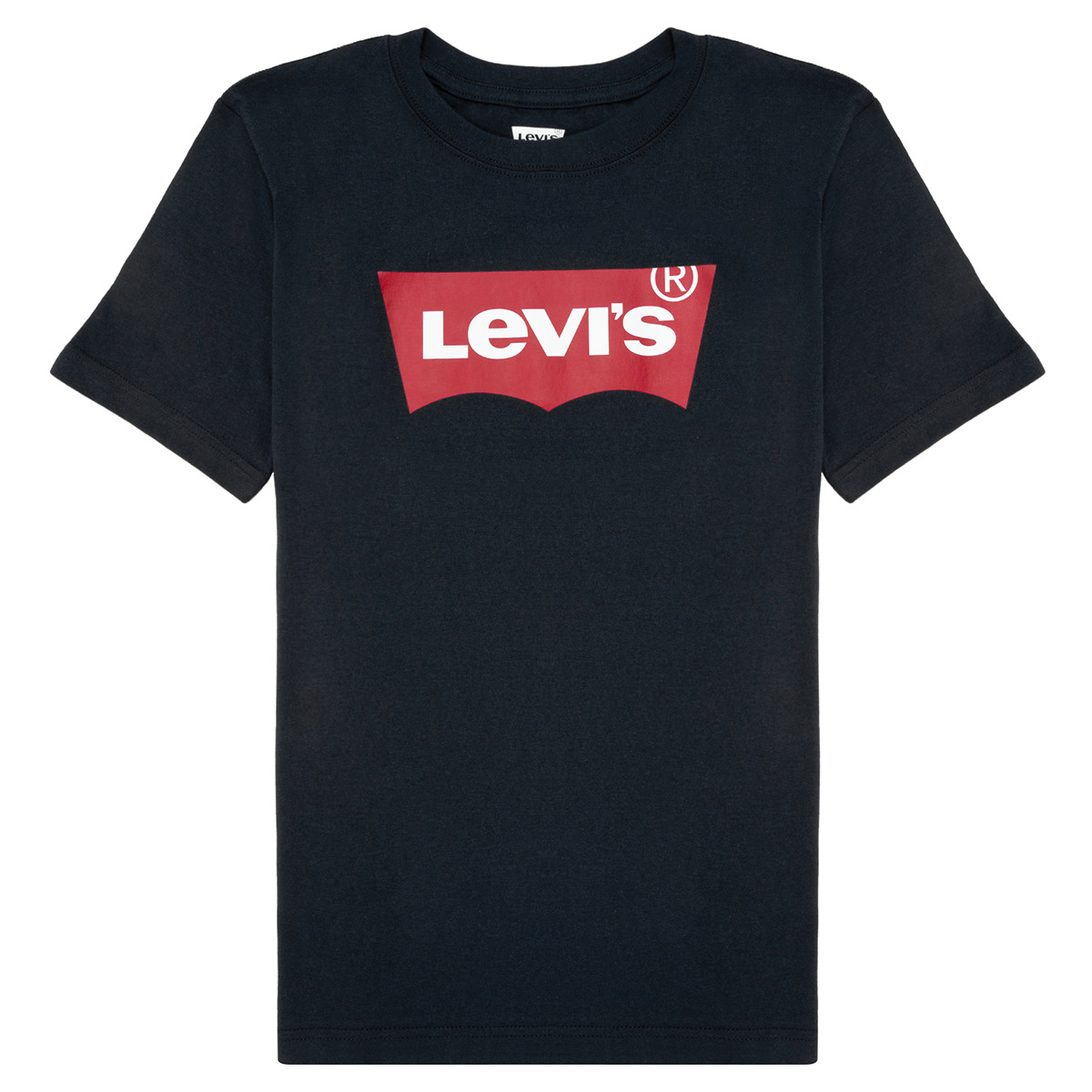 vaatteet Pojat Lyhythihainen t-paita Levi's BATWING TEE Musta