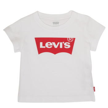 vaatteet Lapset Lyhythihainen t-paita Levi's BATWING TEE Valkoinen