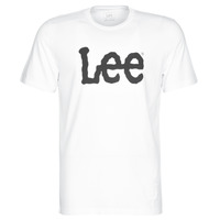 vaatteet Miehet Lyhythihainen t-paita Lee LOGO TEE SHIRT Valkoinen