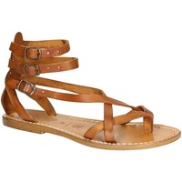 kengät Naiset Sandaalit ja avokkaat Gianluca - L'artigiano Del Cuoio 564 D CUOIO CUOIO Ruskea