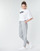 vaatteet Naiset Verryttelyhousut Nike W NSW ESSNTL PANT REG FLC Harmaa / Valkoinen