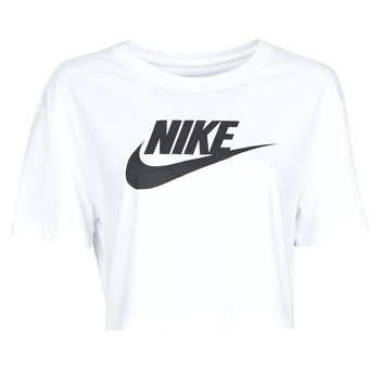 vaatteet Naiset Lyhythihainen t-paita Nike W NSW TEE ESSNTL CRP ICN FTR Valkoinen / Musta