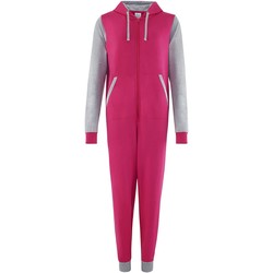 vaatteet Jumpsuits / Haalarit Comfy Co CC003 Hot Pink/Heather Grey