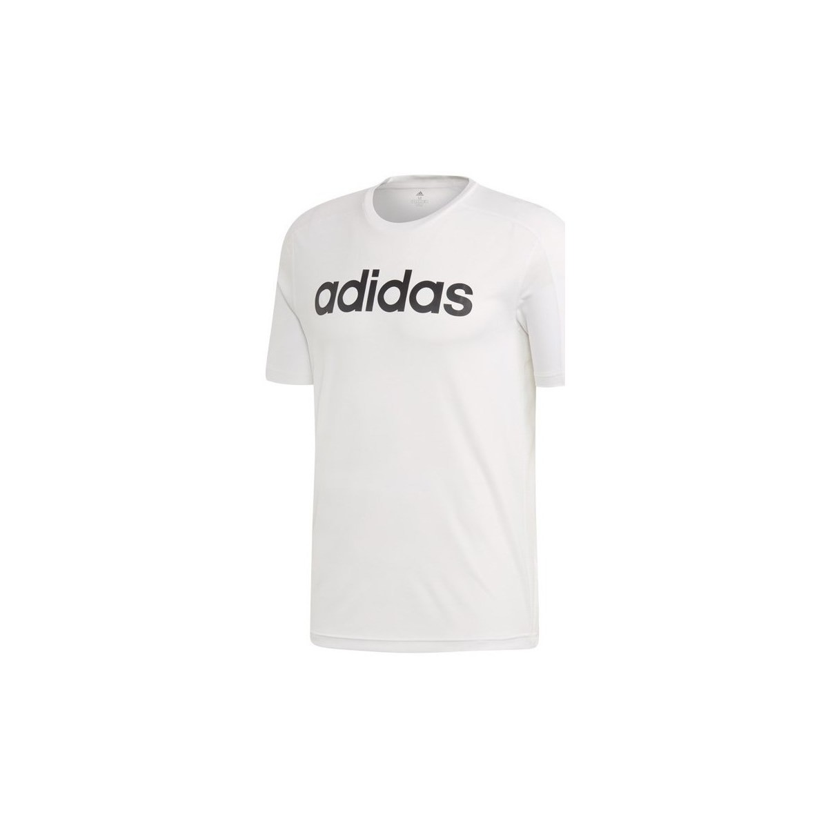 vaatteet Miehet Lyhythihainen t-paita adidas Originals D2M Climacool Logo Valkoinen