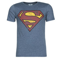 vaatteet Miehet Lyhythihainen t-paita Yurban SUPERMAN LOGO VINTAGE Laivastonsininen