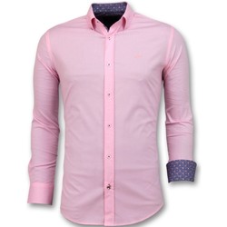 vaatteet Miehet Pitkähihainen paitapusero Tony Backer 102420126 Vaaleanpunainen