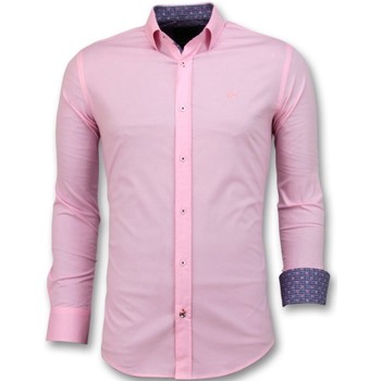 vaatteet Miehet Pitkähihainen paitapusero Tony Backer 102420126 Vaaleanpunainen