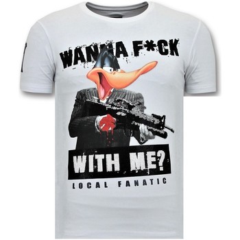 vaatteet Miehet Lyhythihainen t-paita Local Fanatic 106309532 Valkoinen