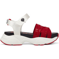 kengät Naiset Tennarit Ed Hardy - Overlap sandal red/white Punainen
