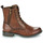 kengät Naiset Bootsit Tom Tailor 93303-COGNAC Ruskea