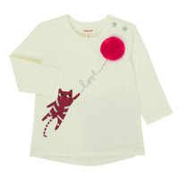 vaatteet Tytöt T-paidat pitkillä hihoilla Catimini CR10063-11 Vaaleanpunainen