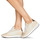 kengät Naiset Matalavartiset tennarit Philippe Model TROPEZ X MONDIAL CROCO Beige