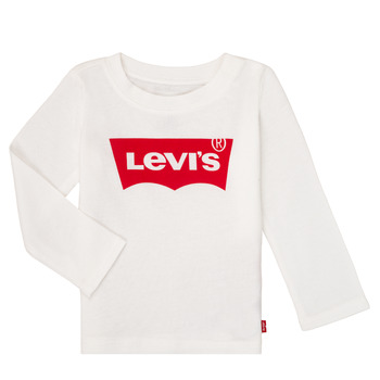 vaatteet Tytöt T-paidat pitkillä hihoilla Levi's BATWING TEE LS Valkoinen