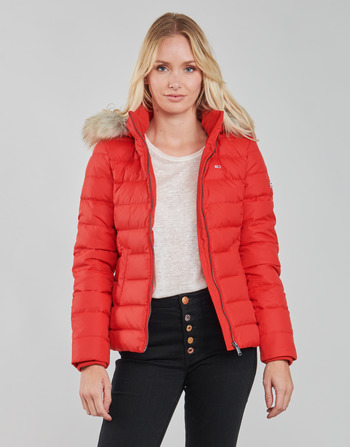 Tommy Jeans TJW BASIC HOODED DOWN JACKET Punainen
