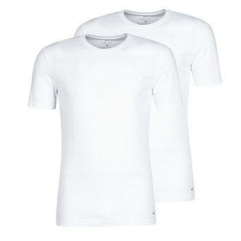 vaatteet Miehet Lyhythihainen t-paita Nike EVERYDAY COTTON STRETCH Valkoinen