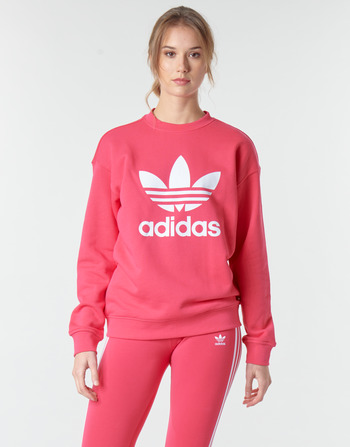 vaatteet Naiset Svetari adidas Originals TRF CREW SWEAT Vaaleanpunainen