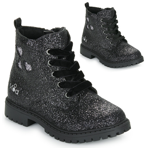 kengät Tytöt Bootsit Mod'8 TINALY Musta / Glitter
