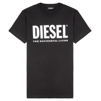 vaatteet Lapset Lyhythihainen t-paita Diesel TJUSTLOGO Musta