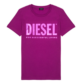 vaatteet Tytöt Lyhythihainen t-paita Diesel TSILYWX Vaaleanpunainen