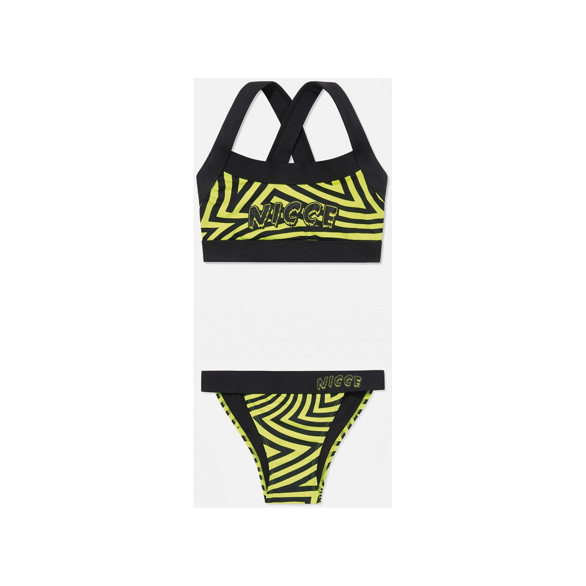 vaatteet Naiset Uima-asut / Uimashortsit Nicce London Vortex bikini set Keltainen