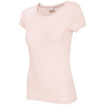 vaatteet Naiset Lyhythihainen t-paita 4F TSD001 Vaaleanpunainen