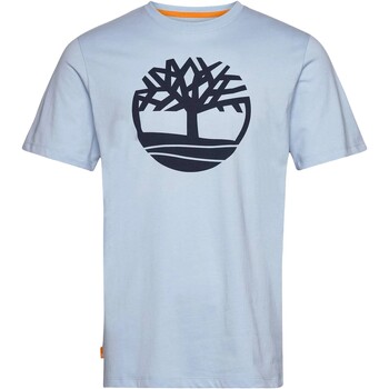 vaatteet Miehet Lyhythihainen t-paita Timberland 230218 Sininen
