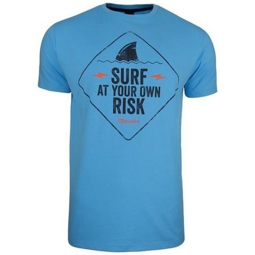 vaatteet Miehet Lyhythihainen t-paita Monotox Surf Risk Sininen
