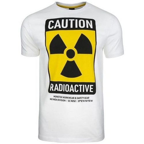 vaatteet Miehet Lyhythihainen t-paita Monotox Radioactive Valkoiset, Keltaiset