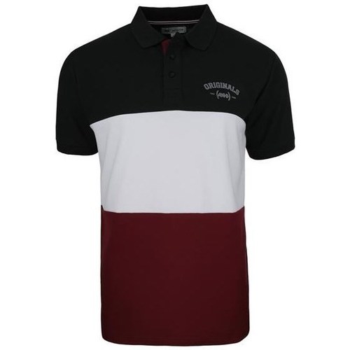 vaatteet Miehet Lyhythihainen t-paita Monotox Polo College Mustat, Tummanpunainen, Valkoiset