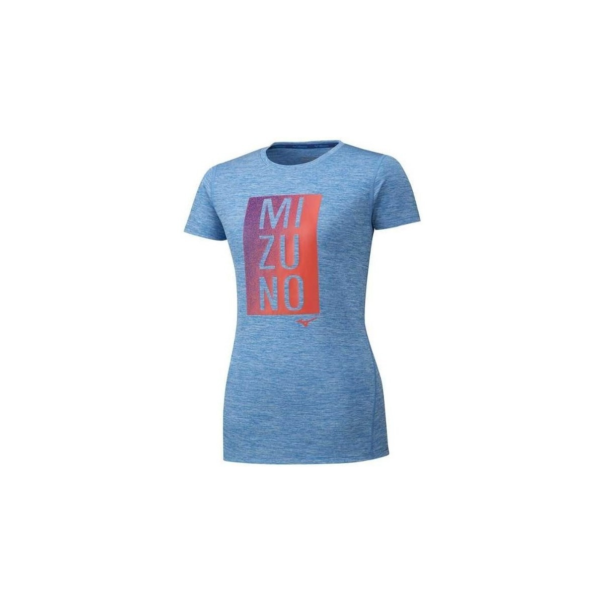 vaatteet Naiset Lyhythihainen t-paita Mizuno Core Graphic Tee Sininen