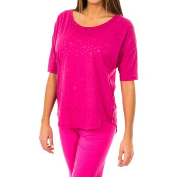 vaatteet Naiset T-paidat pitkillä hihoilla Tommy Hilfiger 1487903527-521 Vaaleanpunainen