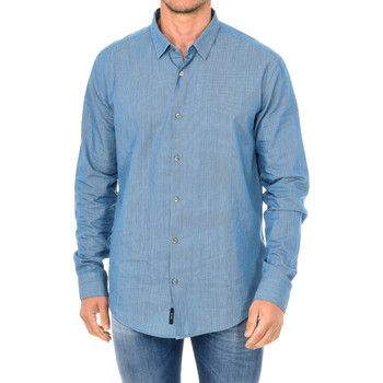 vaatteet Miehet Pitkähihainen paitapusero Armani jeans 3Y6C09-6NDZZ-0500 Sininen