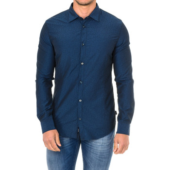 vaatteet Miehet Pitkähihainen paitapusero Armani jeans 3Y6C54-6N2WZ-2514 Sininen