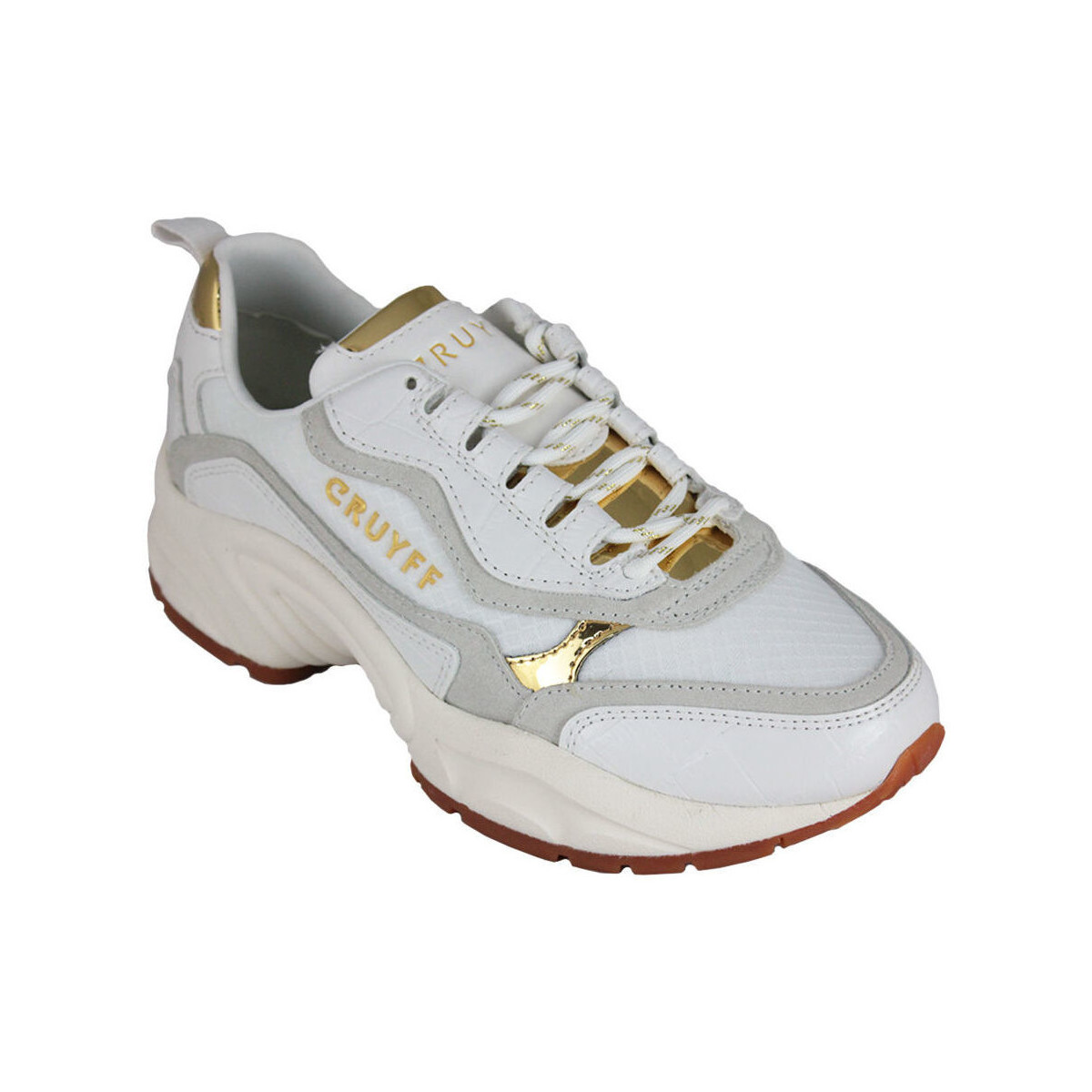 kengät Naiset Tennarit Cruyff Ghillie CC7791201 310 White/Gold Valkoinen