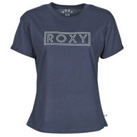 vaatteet Naiset Lyhythihainen t-paita Roxy EPIC AFTERNOON WORD Laivastonsininen