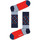 Alusvaatteet Miehet Sukat Happy socks Stripes and dots sock Monivärinen