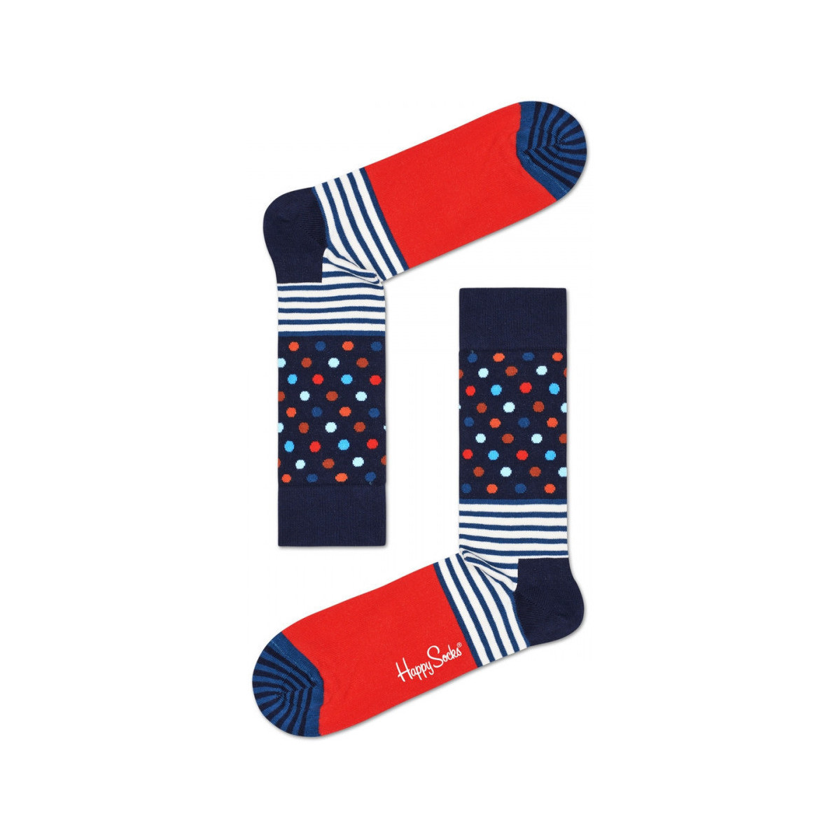 Alusvaatteet Miehet Sukat Happy socks Stripes and dots sock Monivärinen