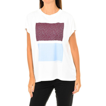 vaatteet Naiset Lyhythihainen t-paita Calvin Klein Jeans J20J208605-901 Valkoinen