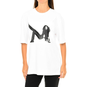 vaatteet Naiset T-paidat pitkillä hihoilla Calvin Klein Jeans J20J209272-112 Valkoinen