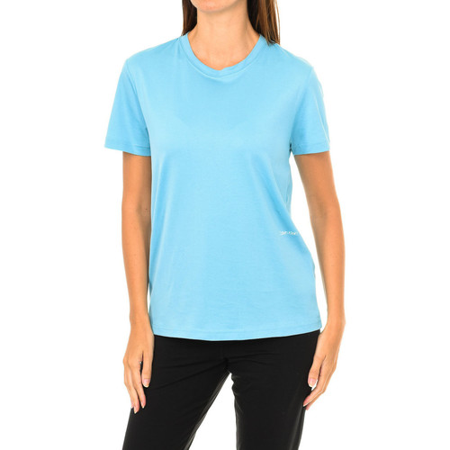 vaatteet Naiset Lyhythihainen t-paita Calvin Klein Jeans K20K200193-409 Sininen