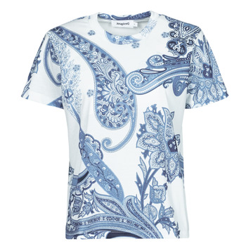 vaatteet Naiset Lyhythihainen t-paita Desigual POPASLEY Sininen