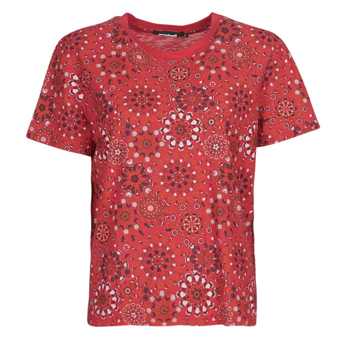 vaatteet Naiset Lyhythihainen t-paita Desigual LYON Punainen