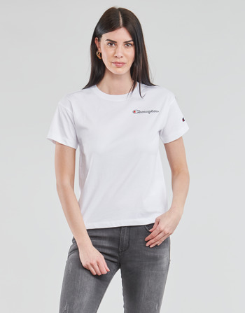 vaatteet Naiset Lyhythihainen t-paita Champion 113090 Valkoinen