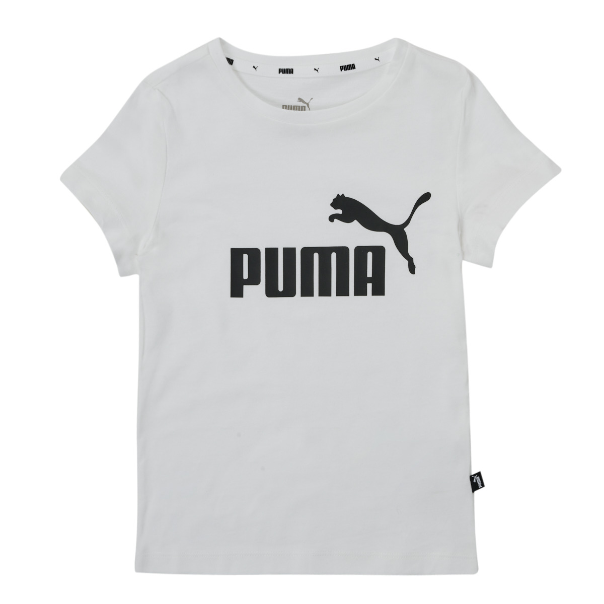 vaatteet Tytöt Lyhythihainen t-paita Puma ESS TEE Valkoinen