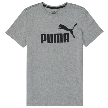 vaatteet Pojat Lyhythihainen t-paita Puma ESSENTIAL LOGO TEE Harmaa