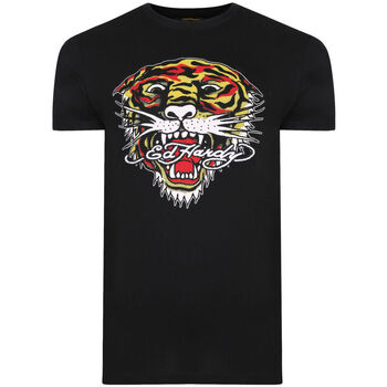 vaatteet Miehet Lyhythihainen t-paita Ed Hardy - Mt-tiger t-shirt Musta