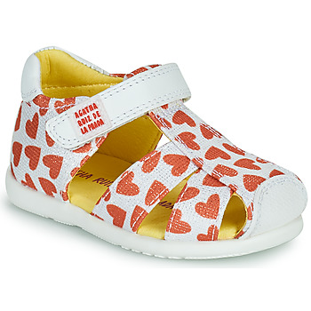 kengät Tytöt Sandaalit ja avokkaat Agatha Ruiz de la Prada HAPPY Valkoinen / Punainen