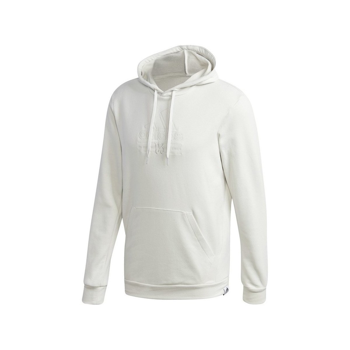 vaatteet Miehet Svetari adidas Originals Brilliant Basics Hooded Valkoinen