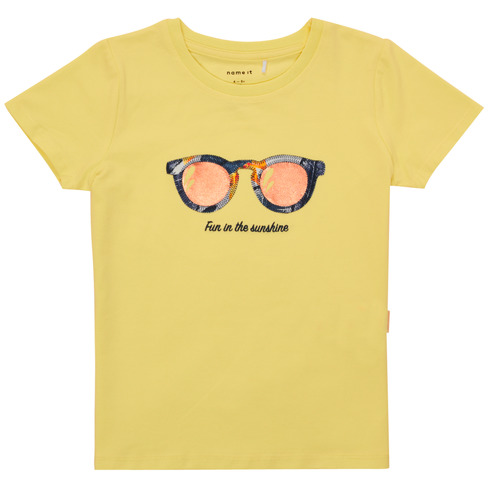 vaatteet Tytöt Lyhythihainen t-paita Name it NMFFISUMMER Keltainen
